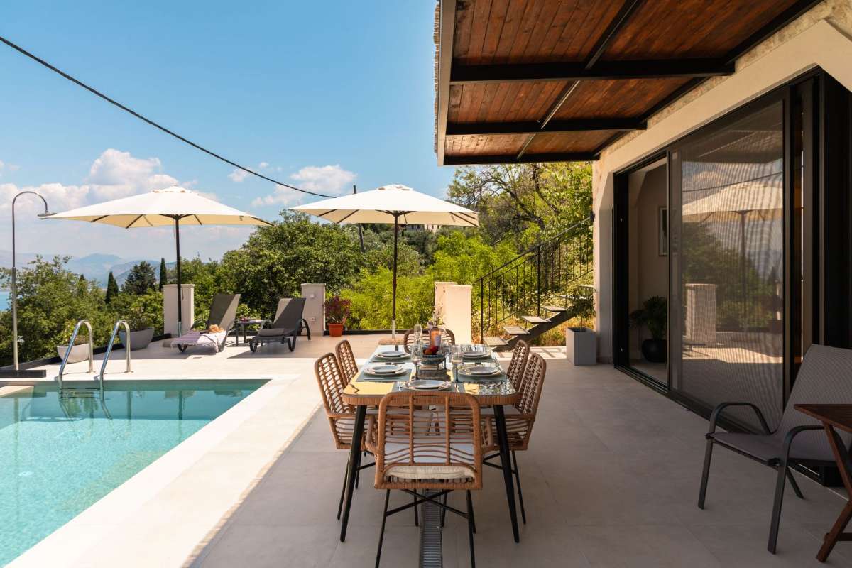Sun loungers by the pool